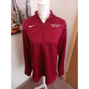 Nike Therma Fit Maroon color 1/4 Zip Pullover Long Sleeve-XL- Polyester Spandex